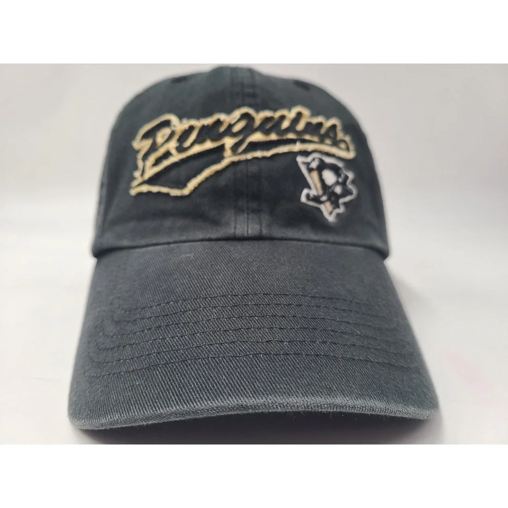 Pittsburgh Penguins Twins‎ Enterprise Strapback Adjustable Hat Cap Men NHL Black